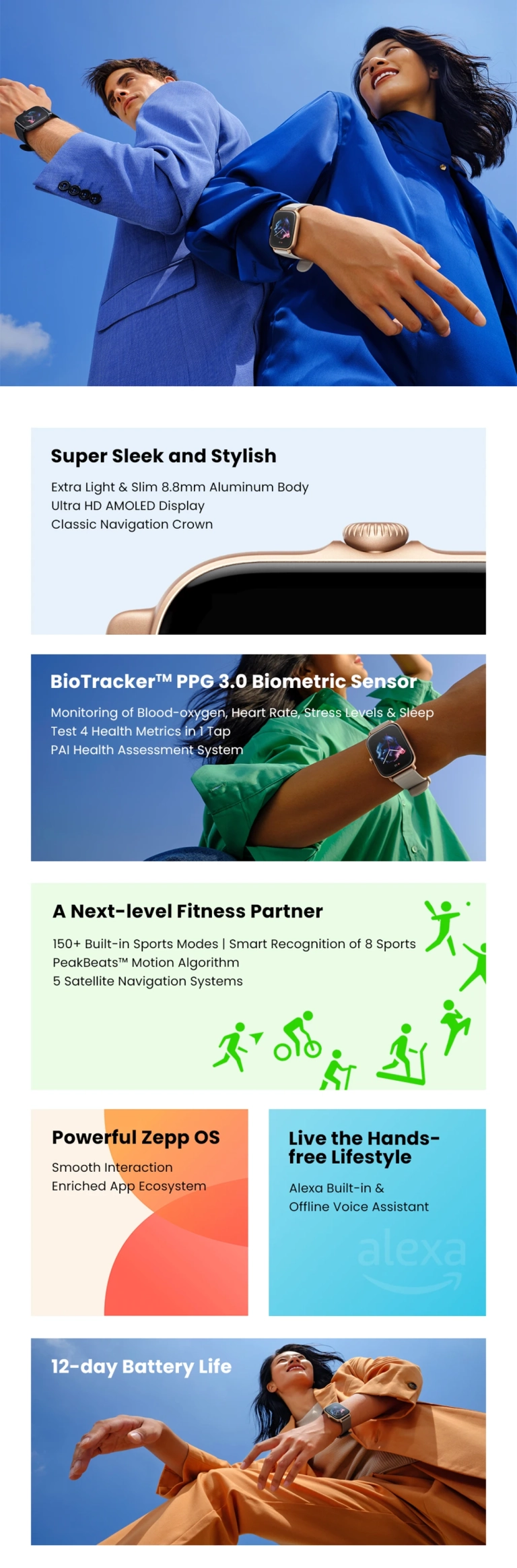 Amazfit GTR/GTS 3 okosóra páros vihető 30 000 alatt 7