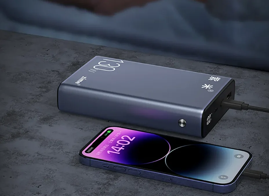130 W-os PD töltésre képes Zime power bankot találtunk 1