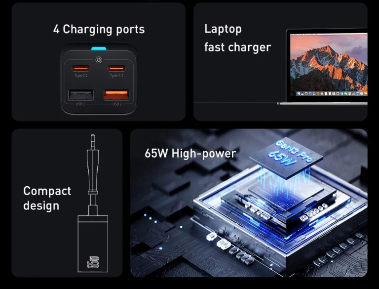 Baseus asztali töltő, amivel laptop is tölthető 4