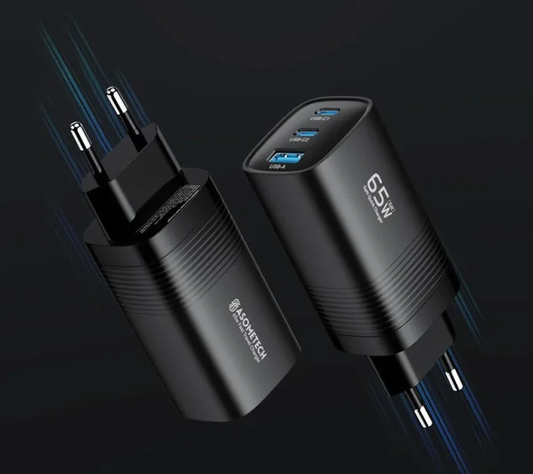 Asometech töltő és USB-vel szerelt elosztó Aliexpressen 2