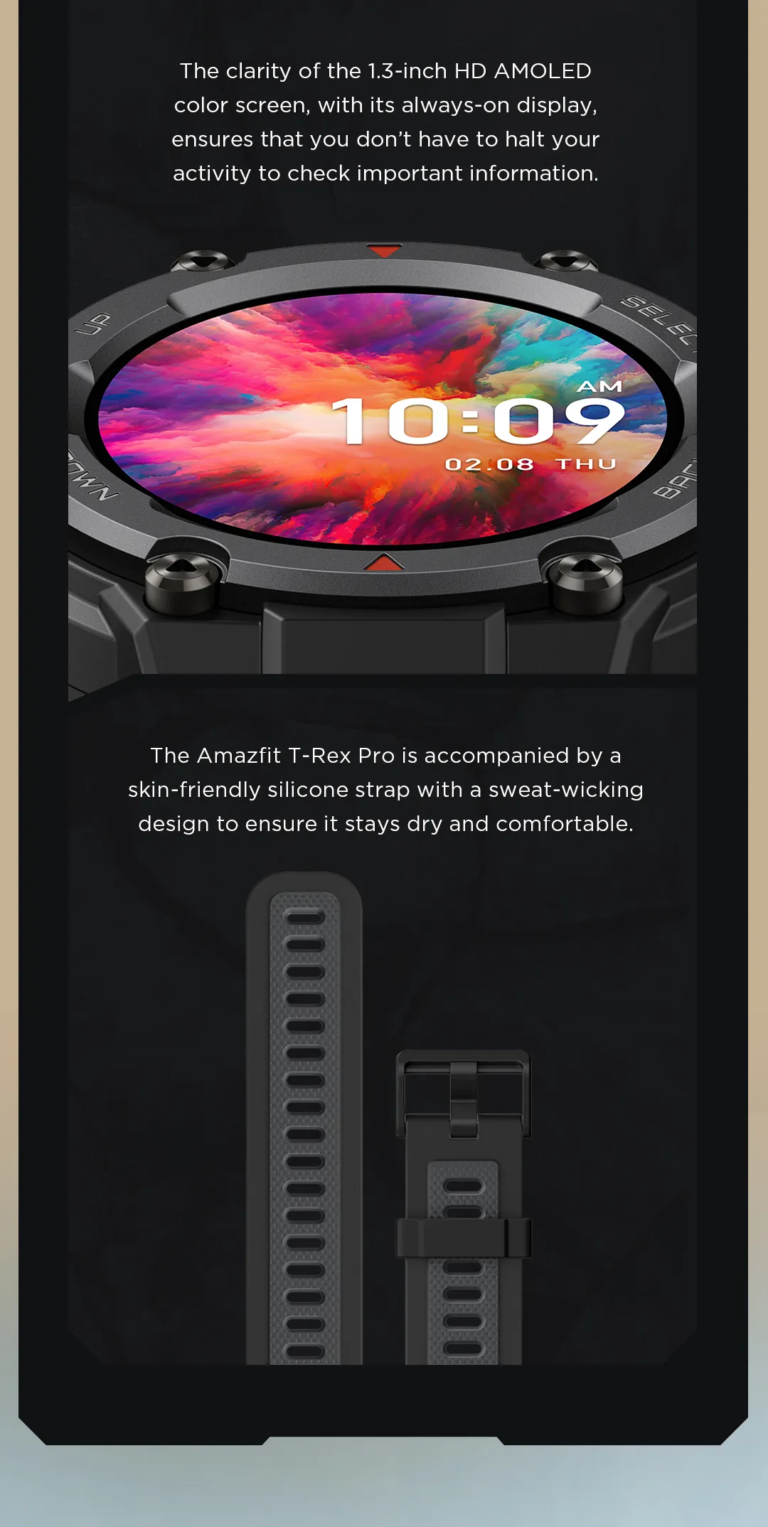Amazfit T-Rex Pro strapaóra ára esett nagyott 8
