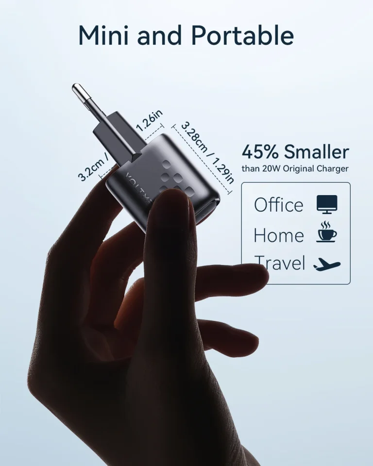 Kis méret, nagy erő – VOLTME REVO 20W Mini gyorstöltő 3
