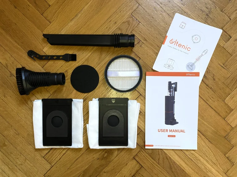 Prueba 1 del aspirador estacionario autodrenante Ultenic FS3