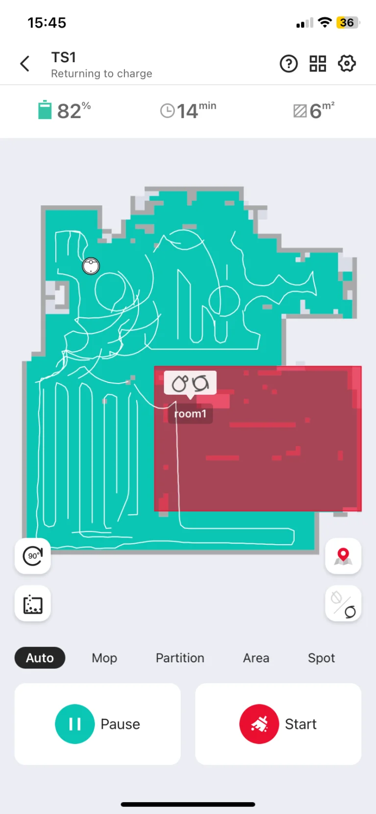Ultenic TS1 önürítős robotporszívó teszt 27