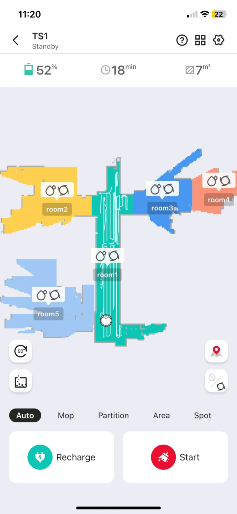 Ultenic TS1 önürítős robotporszívó teszt 31