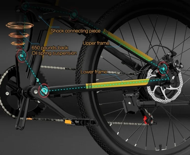 Összecsukható elektromos MTB bicikli kifejezetten jó áron 8