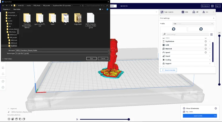 EasyThreed K7 3D nyomtató teszt 36