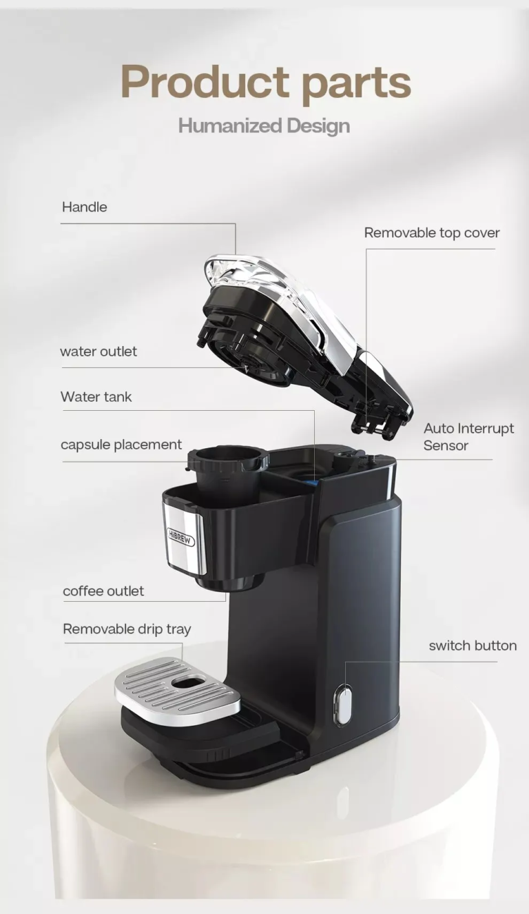 Az americano kedvelőknek kedvez a HiBrew kávéfőző 7