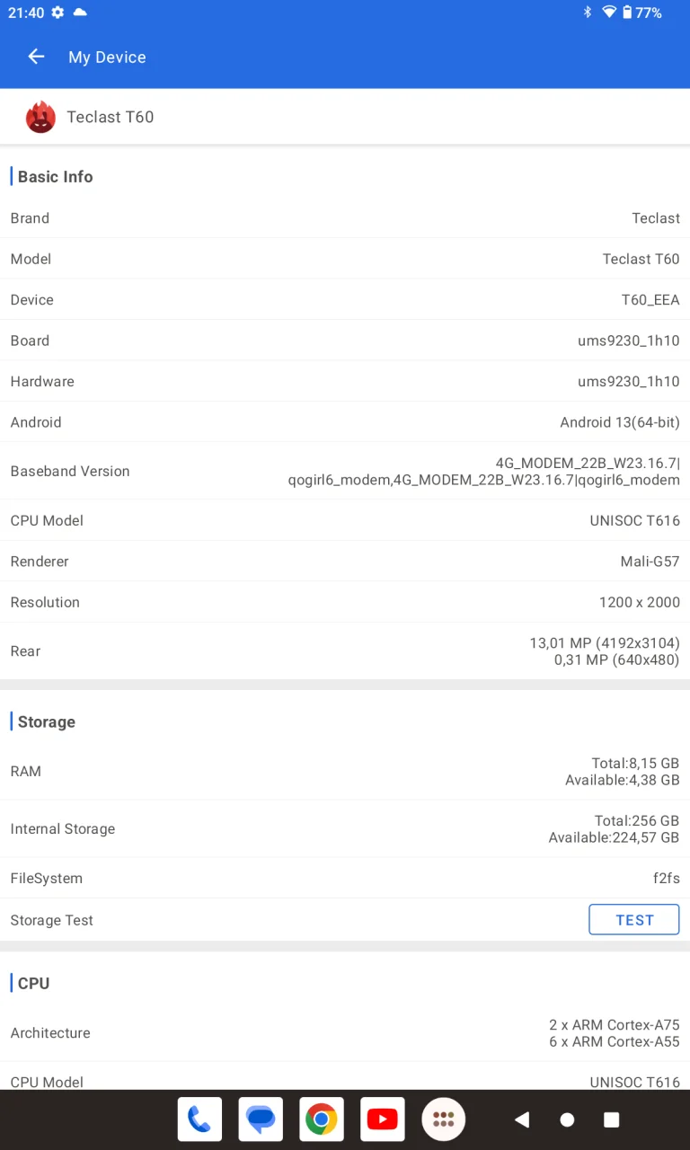 Teclast T60 tablet teszt /Frissítve/ 12