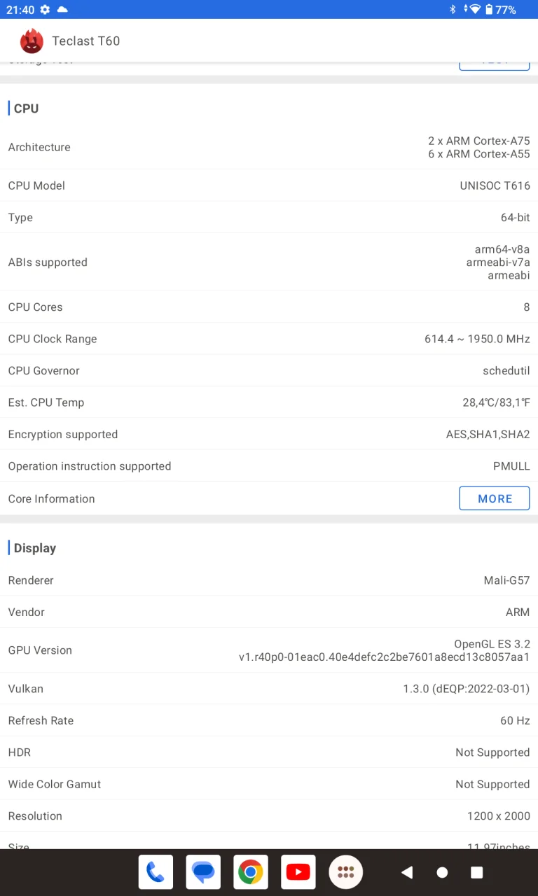 Teclast T60 tablet teszt /Frissítve/ 13
