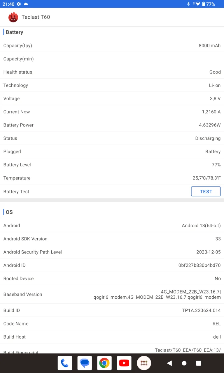 Teclast T60 tablet teszt /Frissítve/ 15
