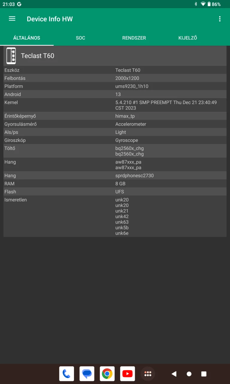 Teclast T60 tablet teszt /Frissítve/ 30