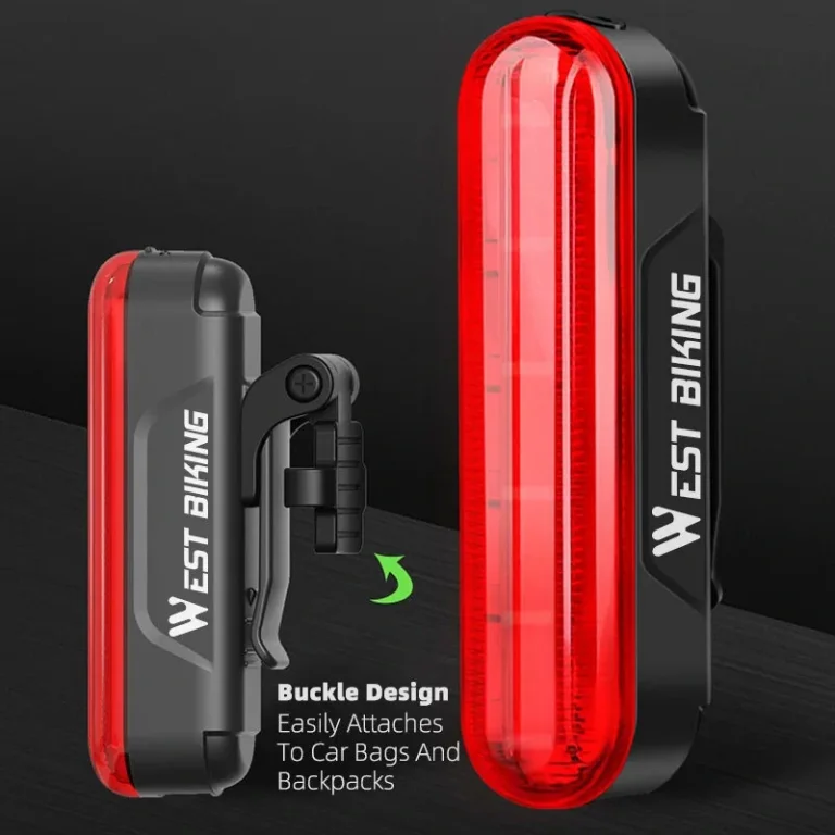 Tekerj biztonságosan fékérzékelő hátsó biciklilámpával 4