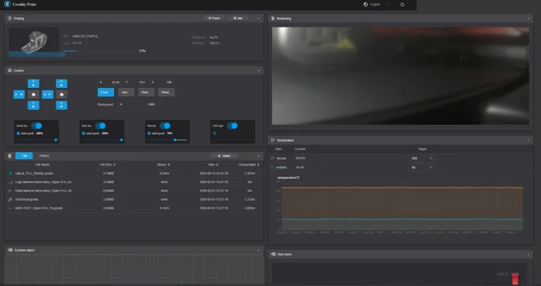 Prueba 1 de la impresora 3D Creality K30C