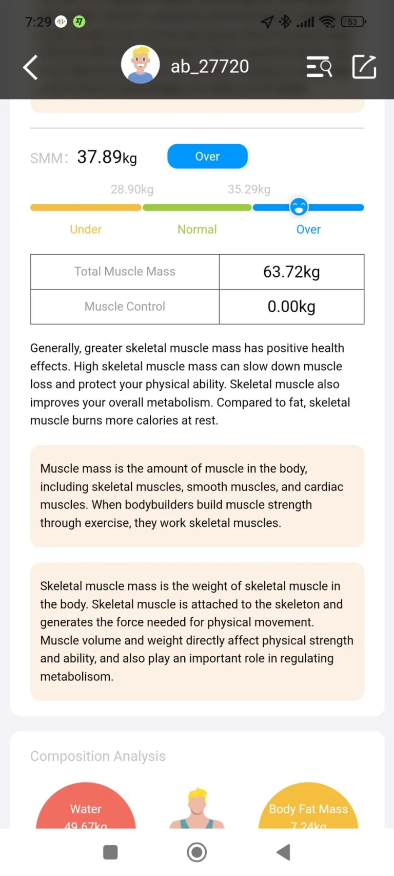 BodyPedia LM-S001 testösszetétel elemző okosmérleg teszt 15