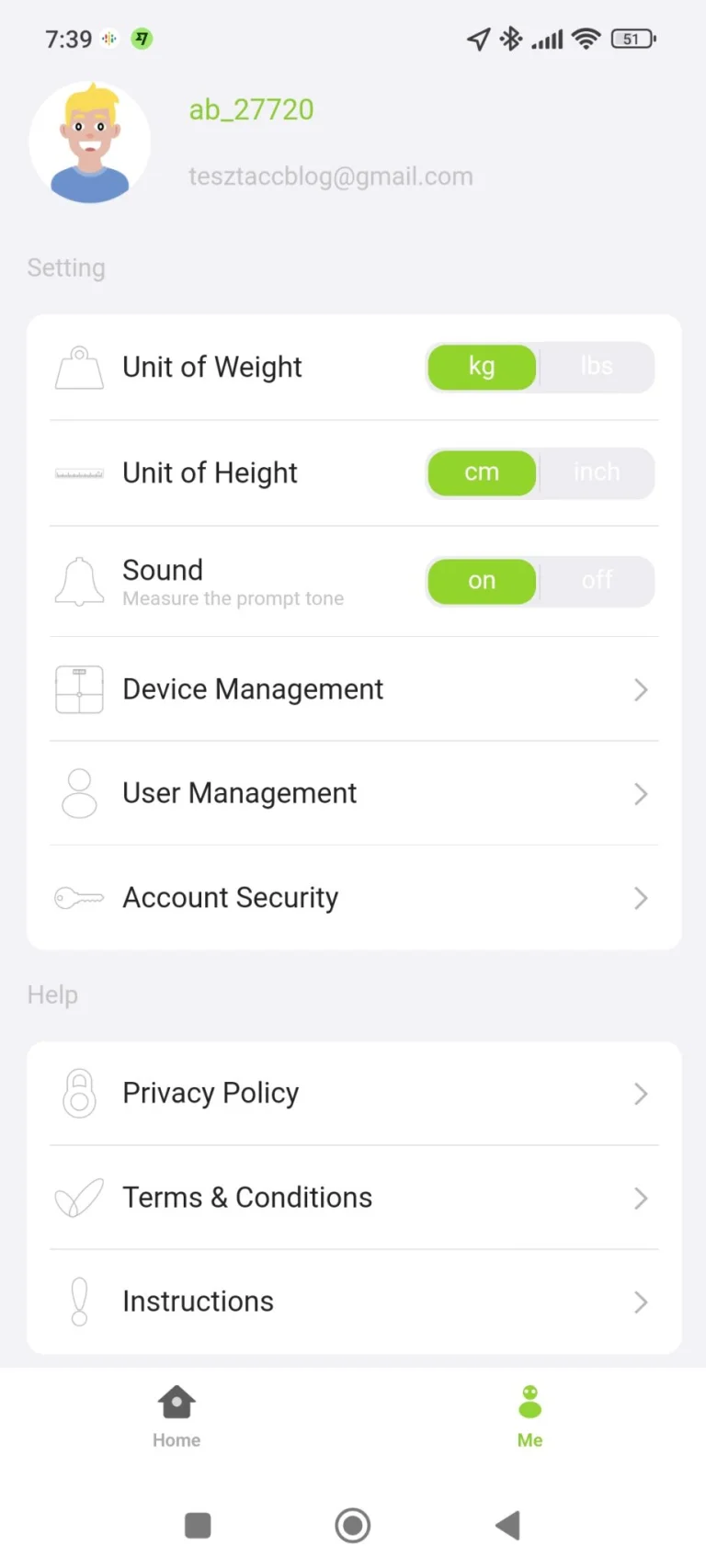 BodyPedia LM-S001 testösszetétel elemző okosmérleg teszt 31