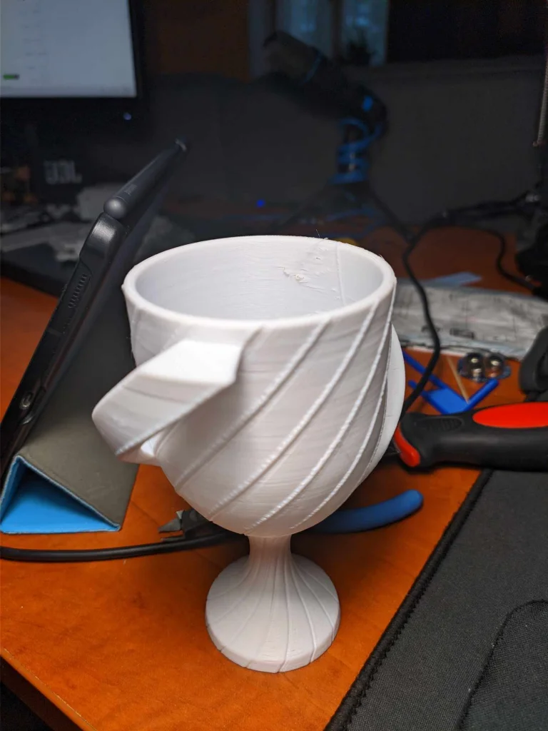 Prueba 1 de la impresora 3D Creality K28C