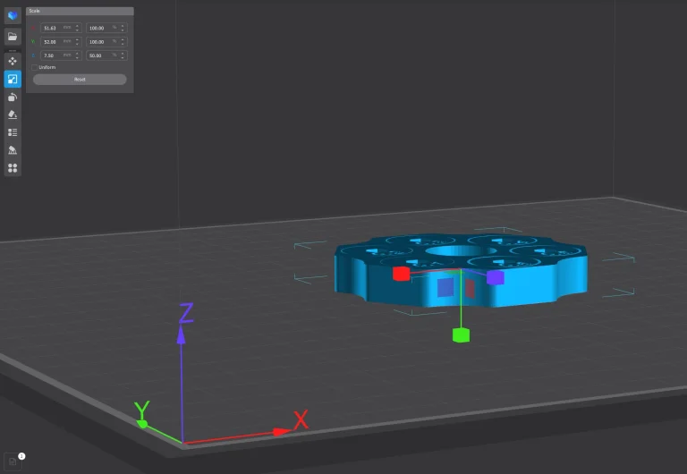 Prueba 1 de la impresora 3D Creality K32C