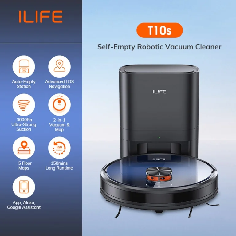 Az iLife T10s önürítős robotporszívó feltörlést is vállal 2