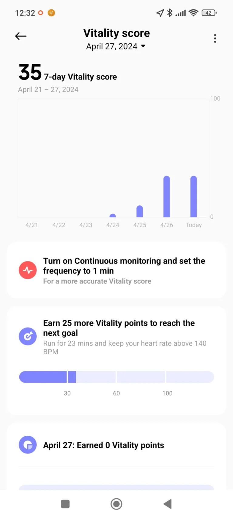 Xiaomi Smart Band 8 aktivitásmérő teszt 42