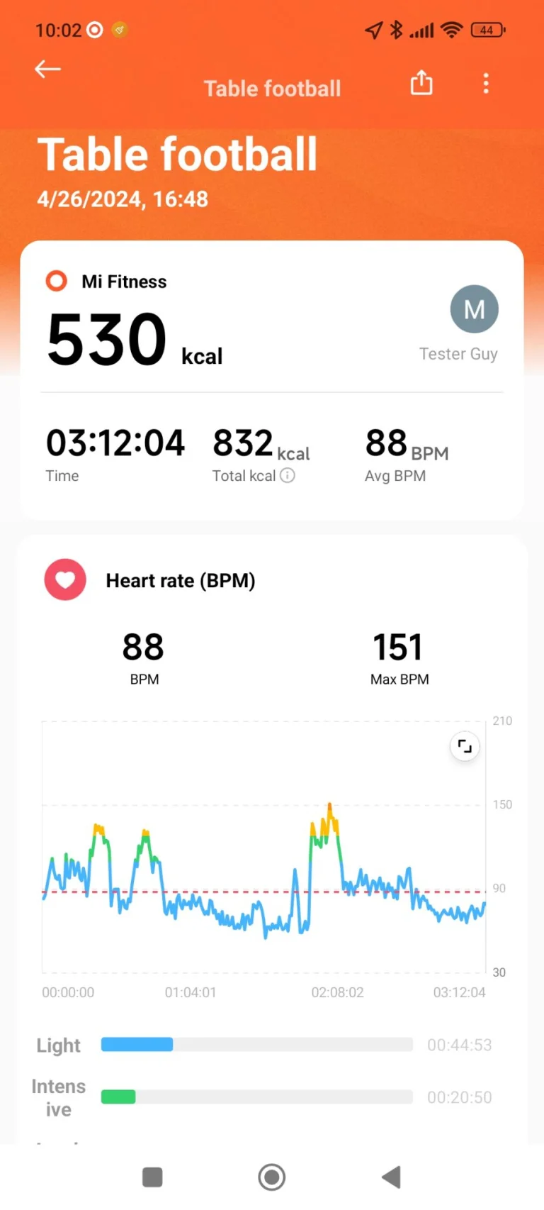 Xiaomi Smart Band 8 aktivitásmérő teszt 24