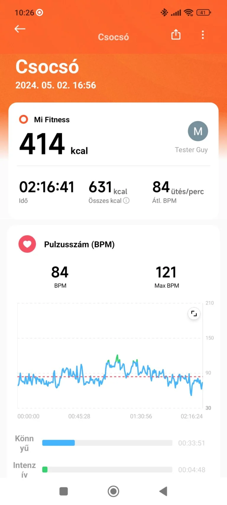 Xiaomi Smart Band 8 Pro aktivitásmérő teszt 25