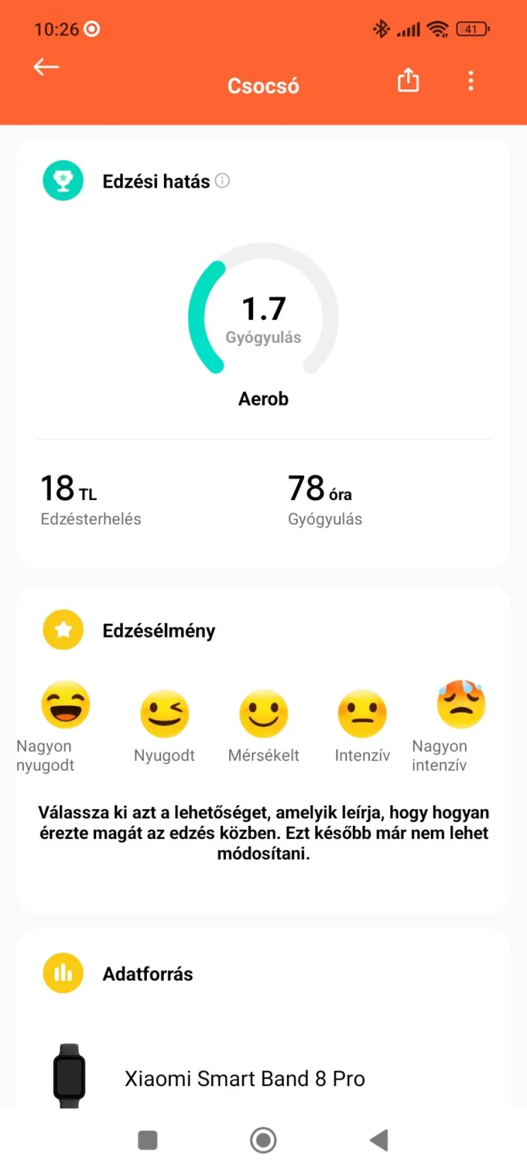 Xiaomi Smart Band 8 Pro aktivitásmérő teszt 26