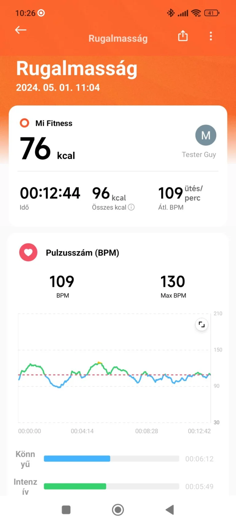 Xiaomi Smart Band 8 Pro aktivitásmérő teszt 27