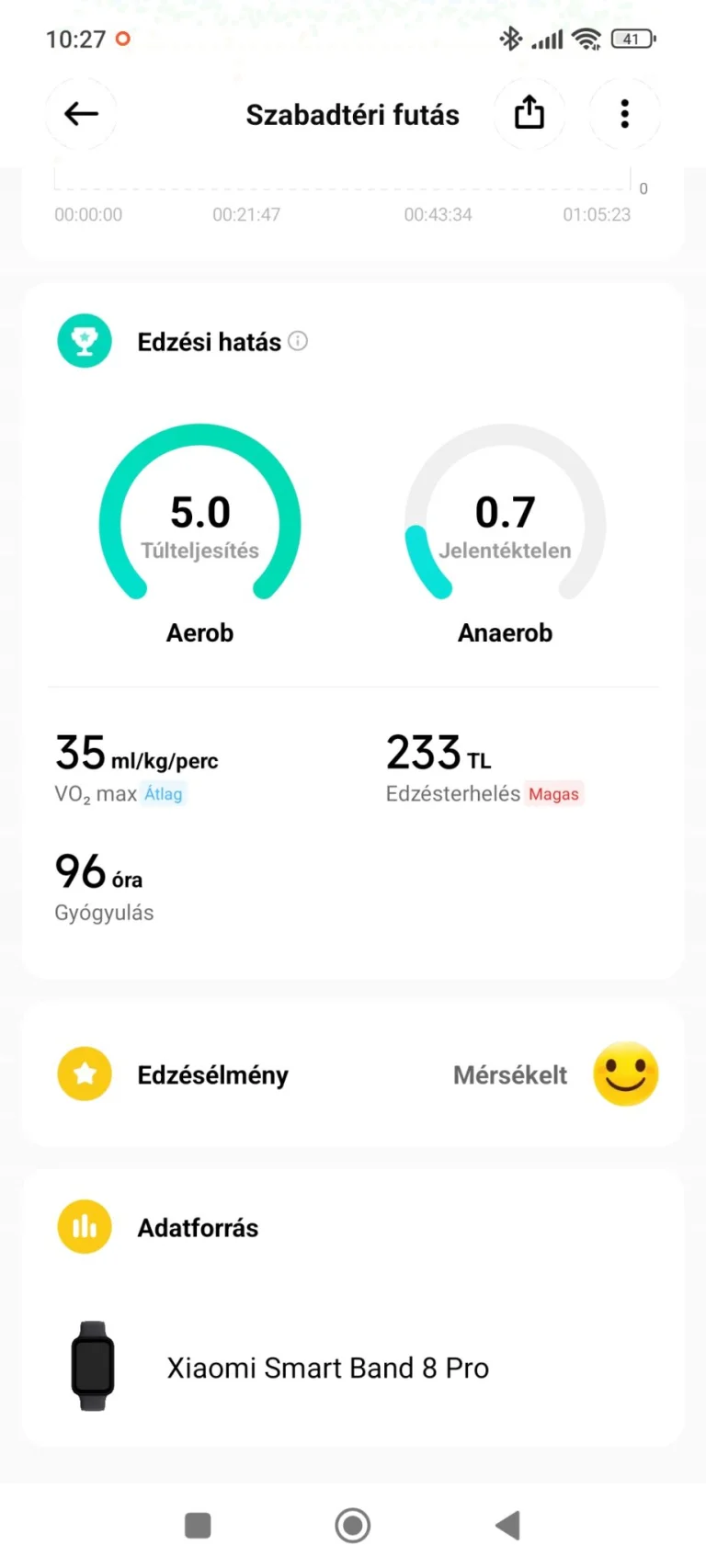 Xiaomi Smart Band 8 Pro aktivitásmérő teszt 35