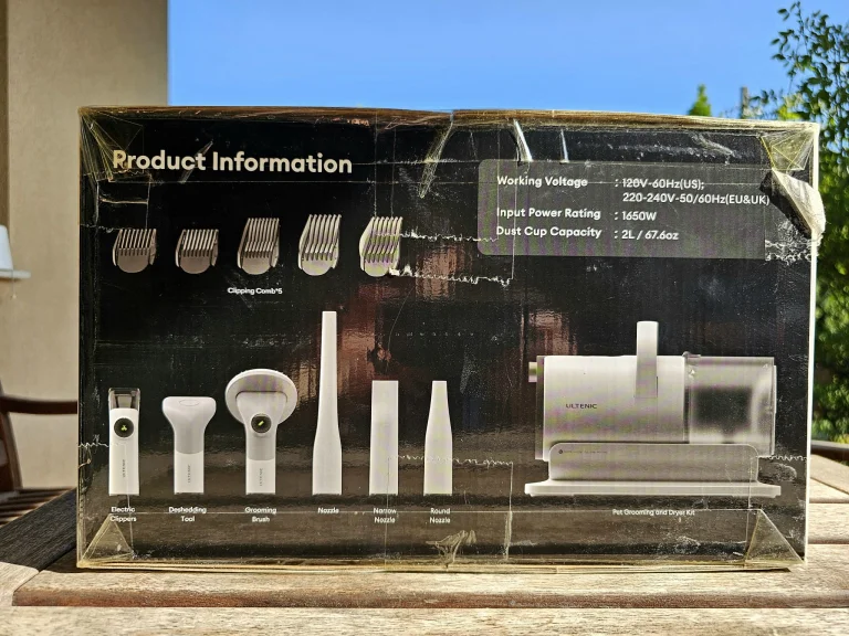 Ultenic P30 Combo kisállatápoló és szárító készlet teszt 14