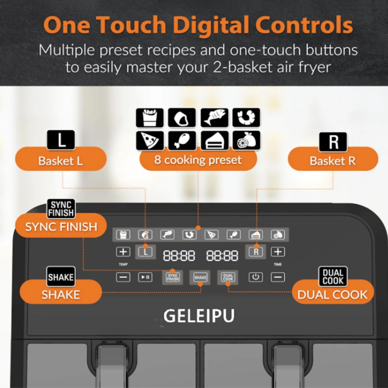 Sosem volt még ilyen jó áron duplakosaras air fryer 7