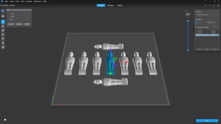 Test d'imprimante 3D Creality Ender 3 V3 55