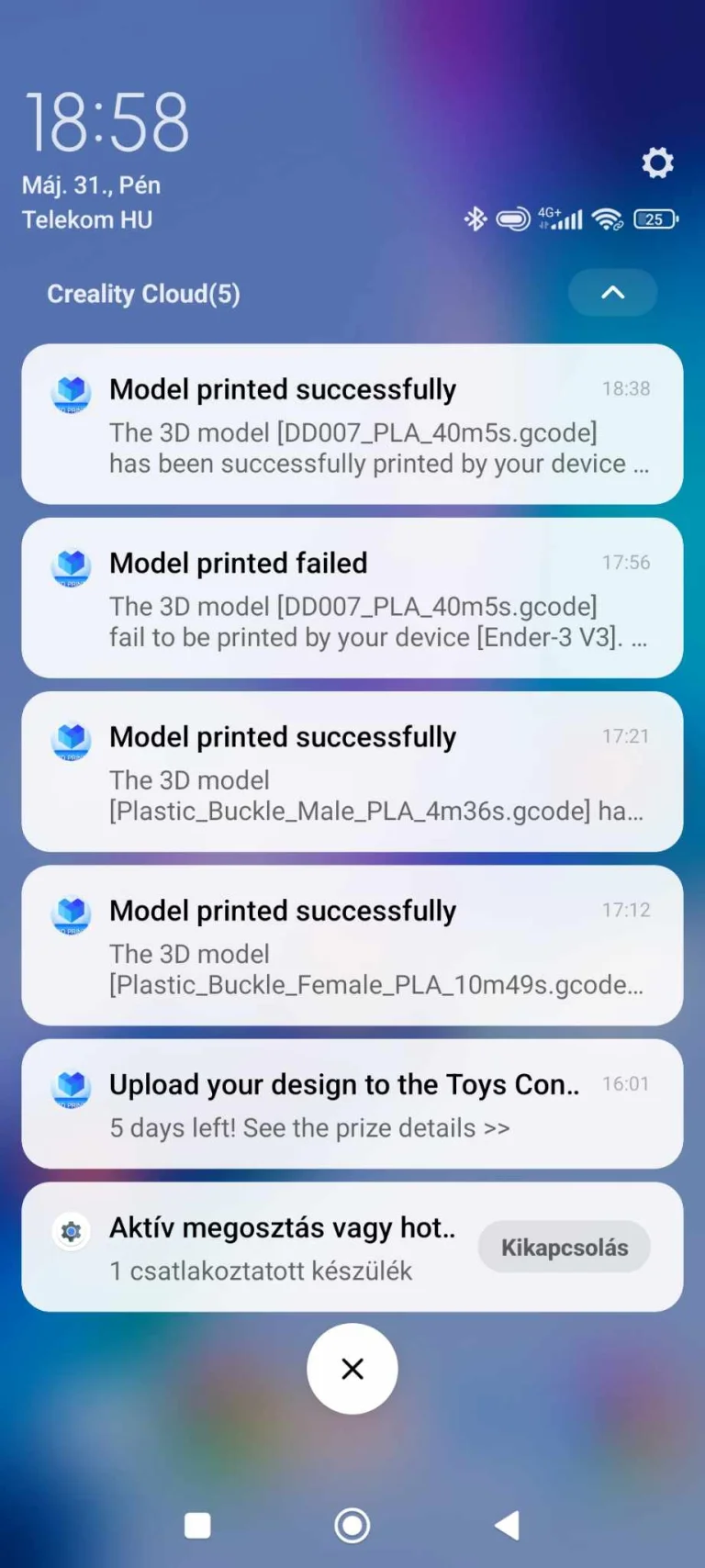 FlashForge Adventurer 5M Pro 3D nyomtató teszt 60