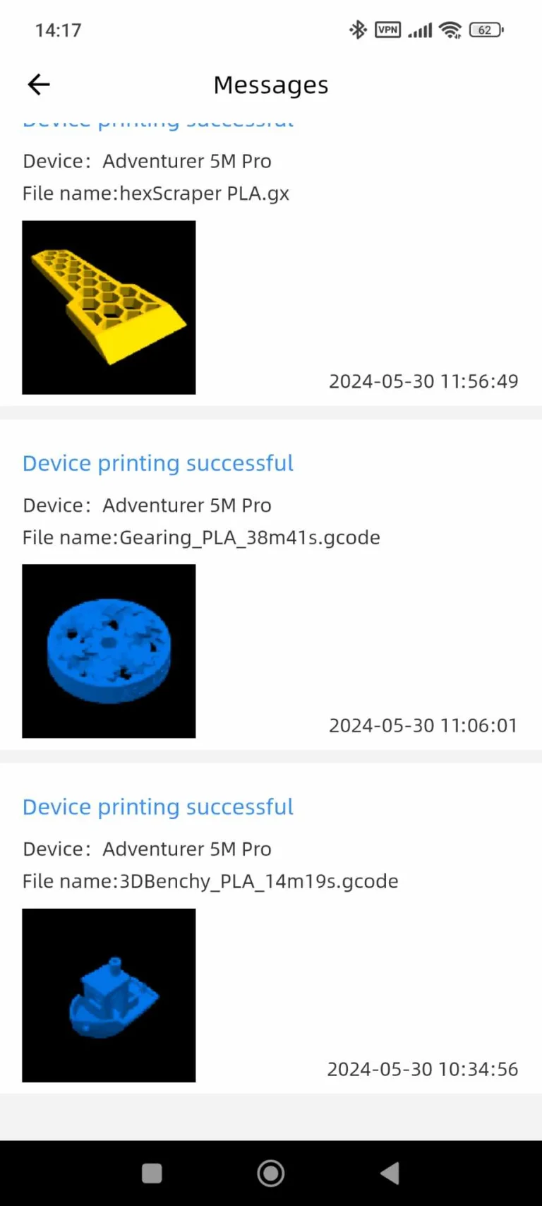 FlashForge Adventurer 5M Pro 3D nyomtató teszt 65