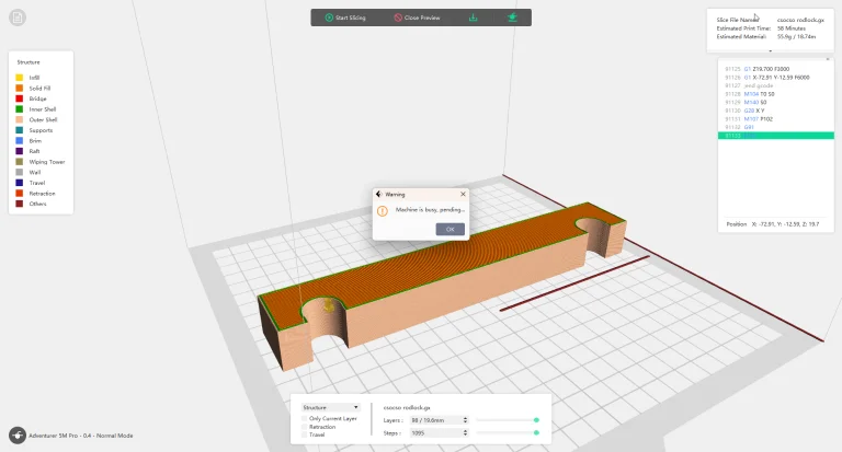 FlashForge Adventurer 5M Pro 3D nyomtató teszt 45
