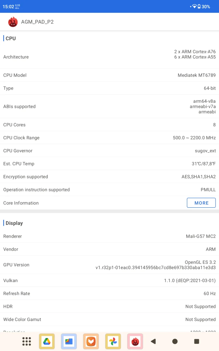 AGM Pad P2 tablet teszt 34