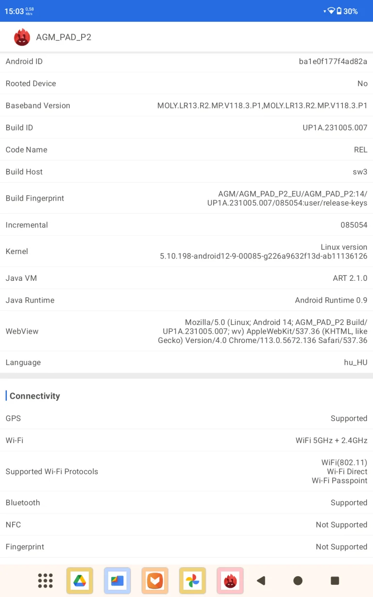 AGM Pad P2 tablet teszt 37