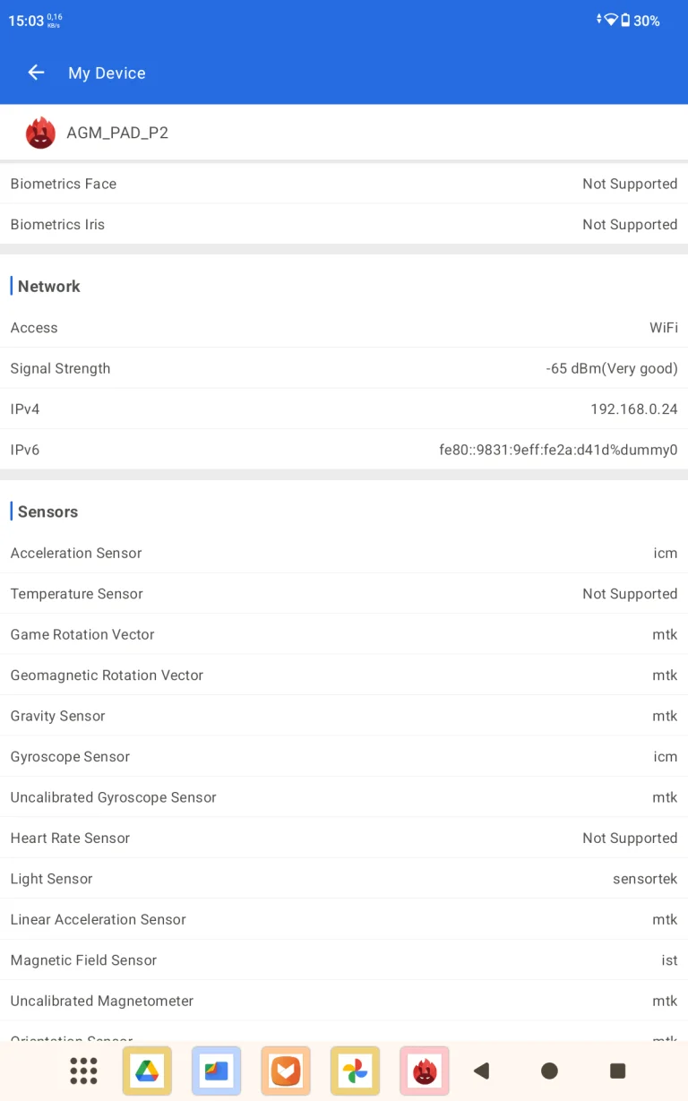 AGM Pad P2 tablet teszt 38