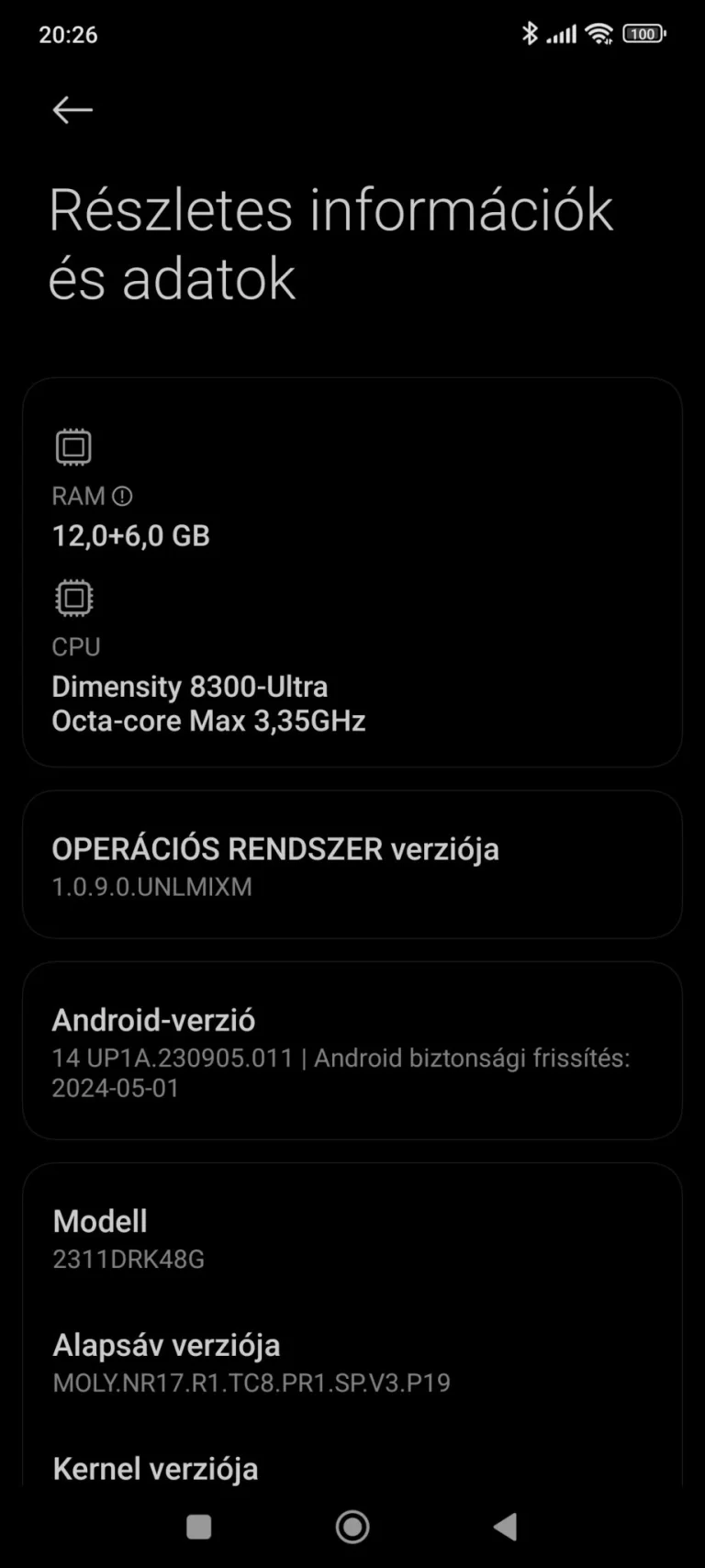 Prueba 6 del teléfono inteligente Poco X5 Pro 26G