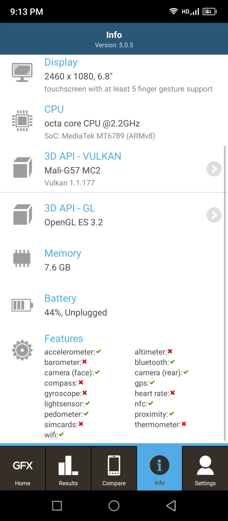 Test 8 du smartphone Blackview Shark 29