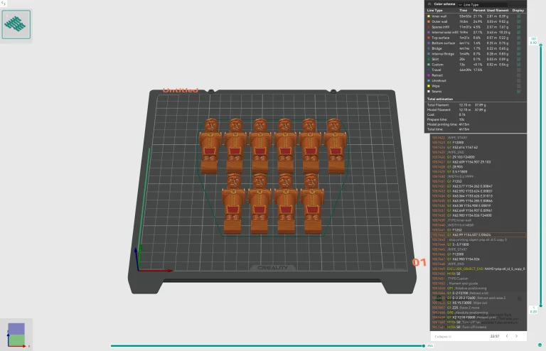 Prueba 3 de la impresora 3D Creality Ender 3 V51-KE