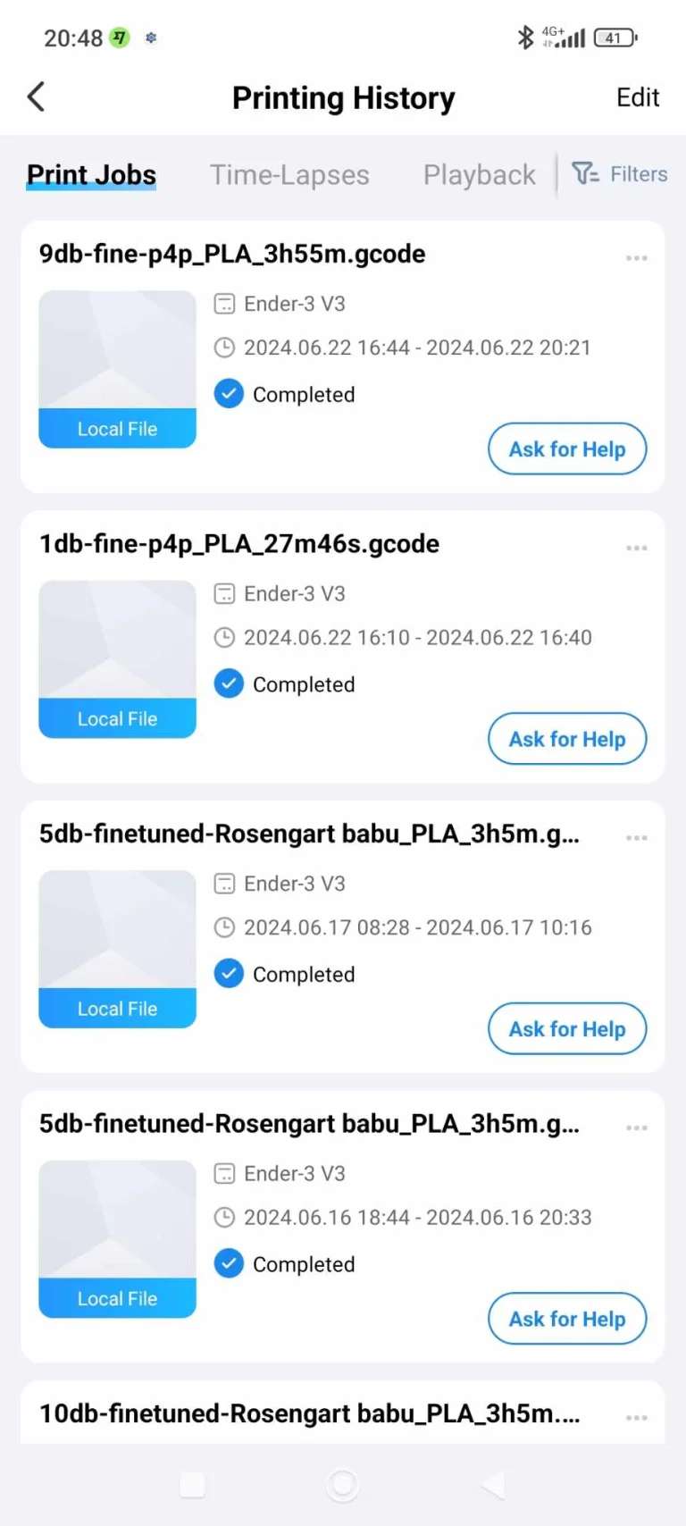 Prueba 3 de la impresora 3D Creality Ender 3 V57-KE