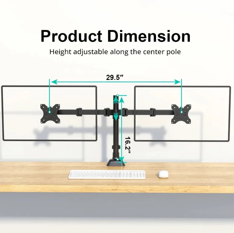 Állítható monitorállvány két képernyőhöz 3