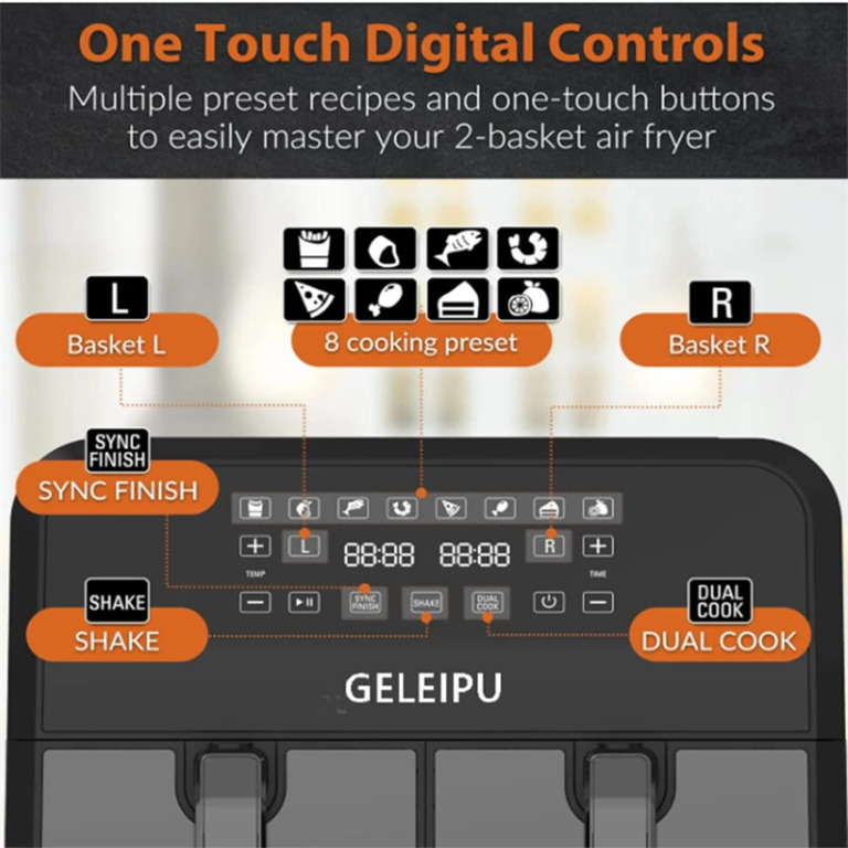 A Geleipu DL28 air fryer megeteti az egész családot 6