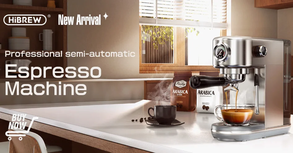 W-Coffee Maker Coffee Machine Semi-automatic Home Visualization Fu