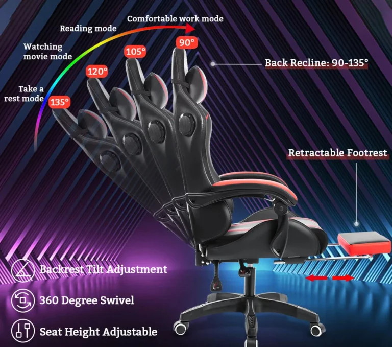 Masszázs, fények, zene, a Hoffree gamer szék mindet tudja 3