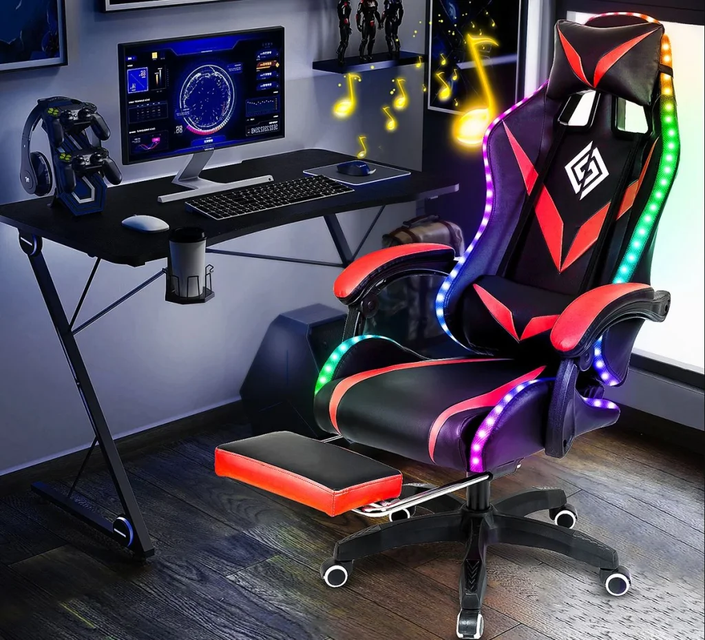 Masszázs, fények, zene, a Hoffree gamer szék mindet tudja 1