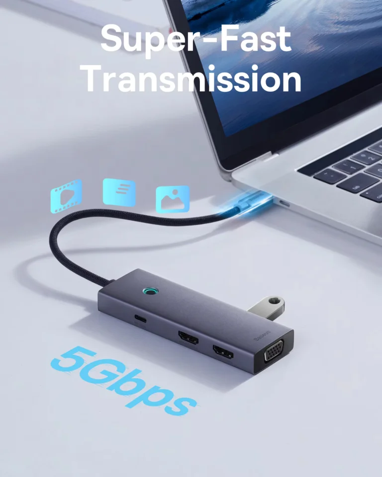 Eszement olcsó a Baseus USB hub 8