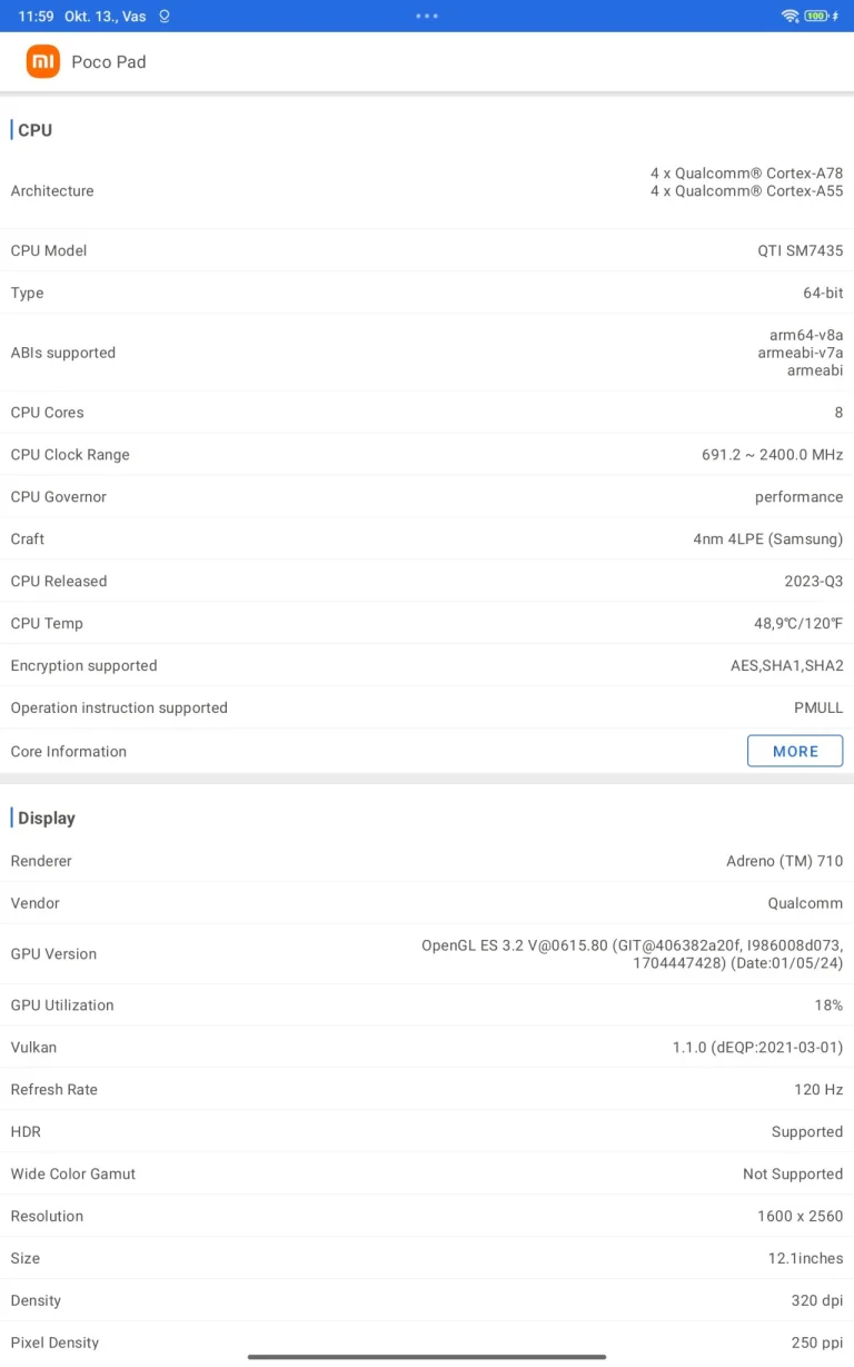 Xiaomi Poco Pad tablet test 38