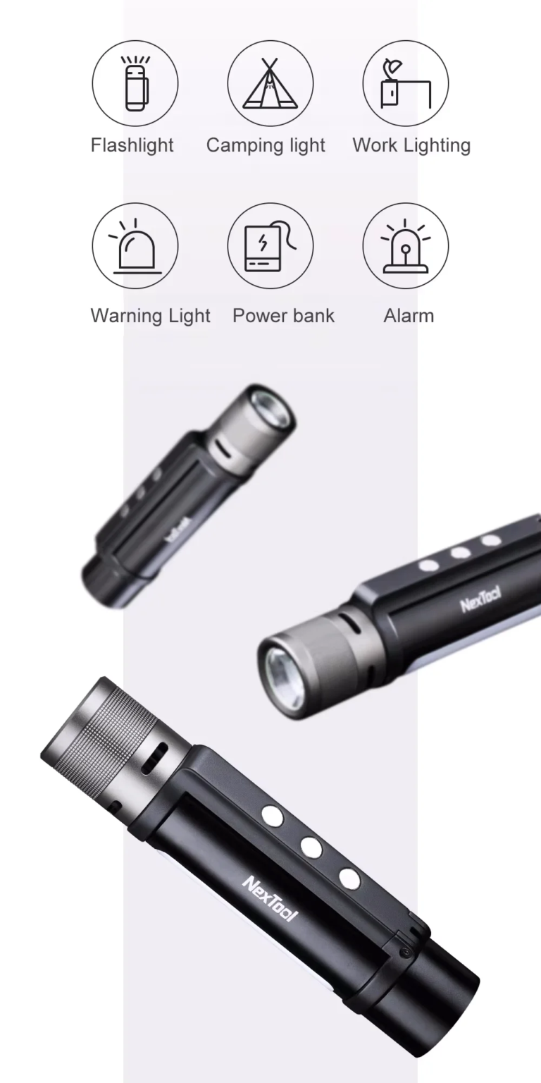 Nextool Outdoor 6 az 1-ben aksis zseblámpa 9000 Ft alatt 4